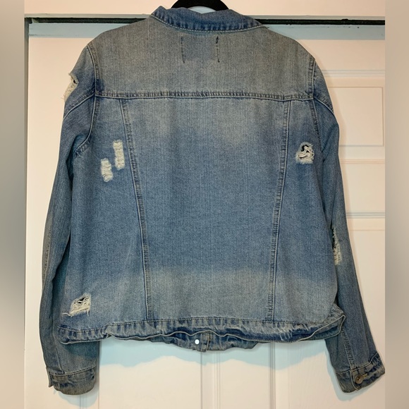 Distressed Jean Jacket - Picture 2 of 3